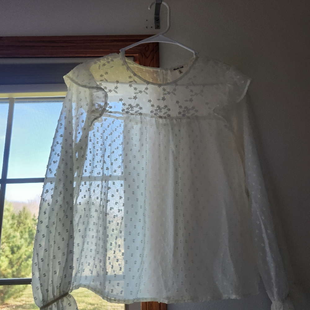 White Sheer Top